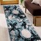 World Rug Gallery Contemporary Abstract Circles Non Shedding Soft Area Rug 2' x 7' Blue Rug 389BLUE2x7 - alternate 3